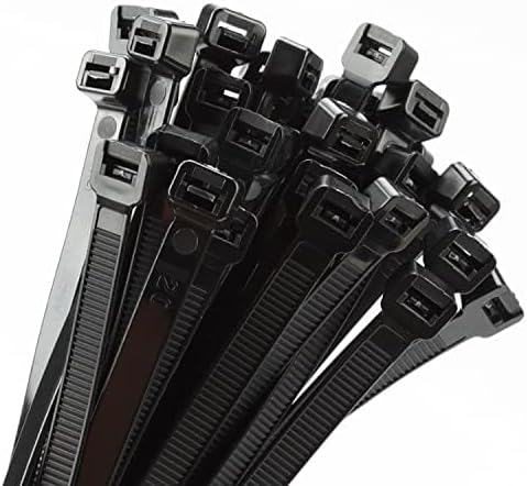 Armpow 18 inch Black Zip Ties Heavy Duty 500 PACK, 200 LBS Ultra Exclusive Strong Plastic Wire Ties, Large Cable Ties Extra Long Tie Wraps, Indoor and Outdoor UV Resistant