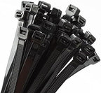 Armpow 18 inch Black Zip Ties Heavy Duty 500 PACK, 200 LBS Ultra Exclusive Strong Plastic Wire Ties, Large Cable Ties Extra Long Tie Wraps, Indoor and Outdoor UV Resistant