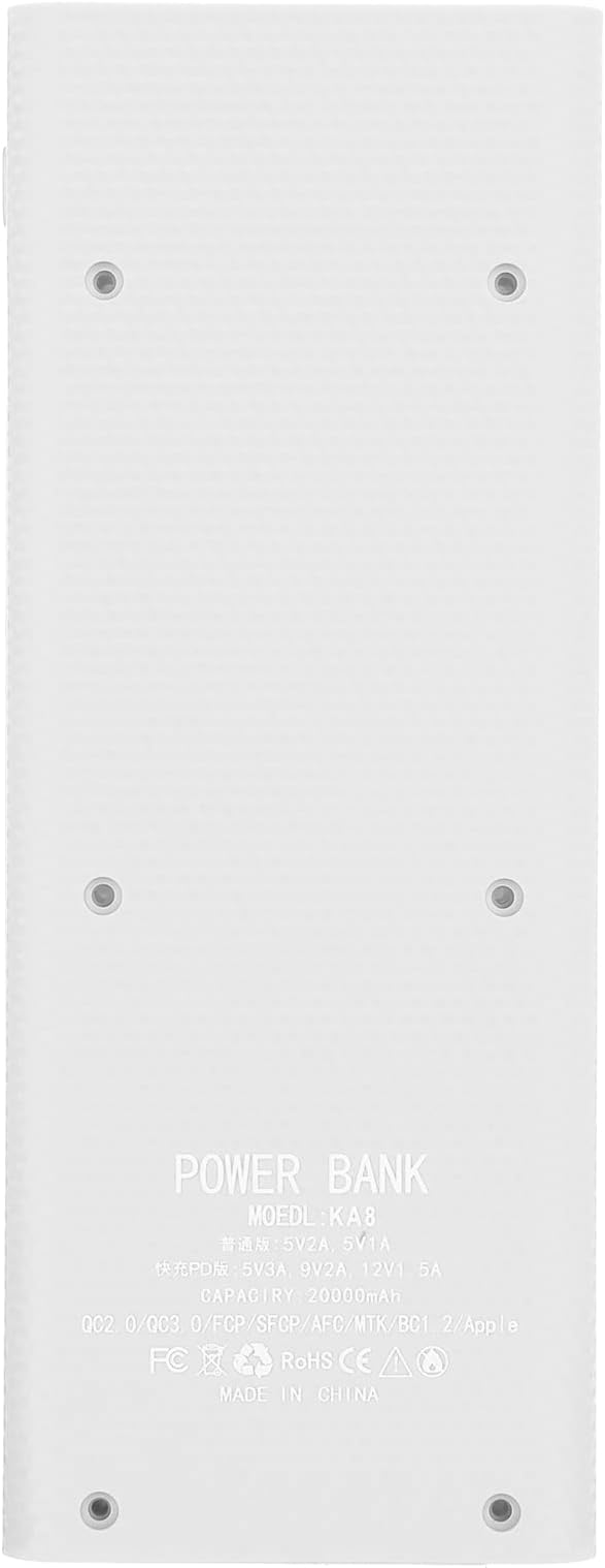 Power Bank Kit,Lightweight 8 x Battery Storage Box Power Bank Kit DIY Portable Power Bank Jacking Accessory(White)