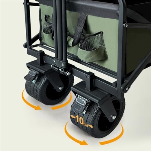 Portable Folding Beach Cart, Lightweight Outdoor Trolley for Camping & Picnic, Easy-Throw Design for Beach Activities & Travel, Ideal for Food & Gear Transport