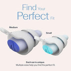 Alpine SleepDeep Multisize - Soft Ear Plugs for Sleeping and Concentration - New 3D Oval Shape and Noise Reducing Gel for Better Attenuation - 27dB - Ideal for Side Sleeper - 2-Pair Reusable: S + M/L