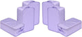 Travel Shoe Bags, Foldable Waterproof Shoe Pouches Organizer-Double Layer (6 Purple Shoe Bags)