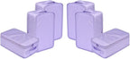 Travel Shoe Bags, Foldable Waterproof Shoe Pouches Organizer-Double Layer (6 Purple Shoe Bags)