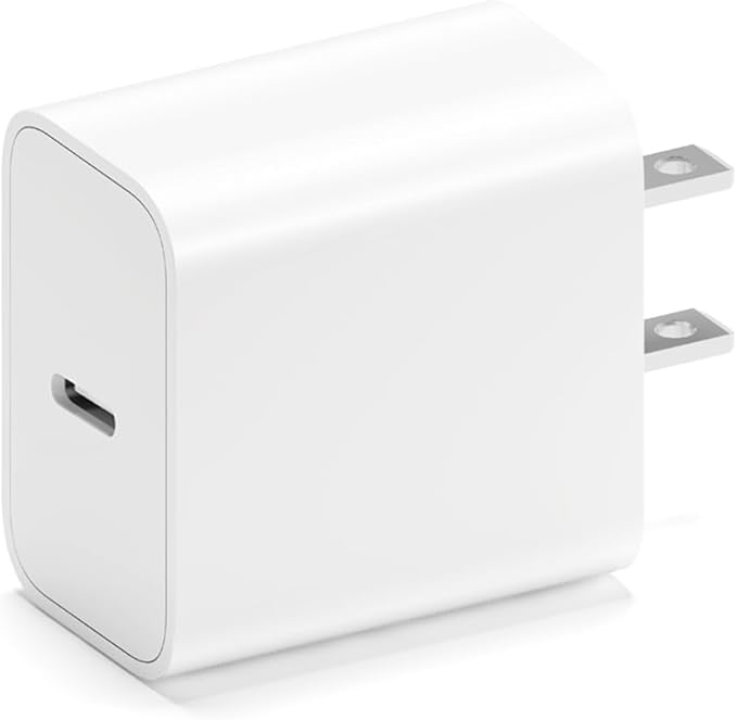 USB C Charger Block for Apple iPhone Air 17 16 15 14 13 12 11 Pro Max, 20W USBC Fast Charging Cube Plug Brick for Apple Watch iPhone iPad Airpods and More, 1Pack 1C USB-C Power Adapter, White