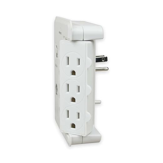 OSKOS 6 Outlets Wall Outlet with 2.4A USB Charger (1A1C), 500J Surge Protector, Wall Tap, 15A/120V/1800W Rotatable Outlets, UL Listed