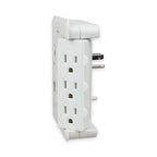 OSKOS 6 Outlets Wall Outlet with 2.4A USB Charger (1A1C), 500J Surge Protector, Wall Tap, 15A/120V/1800W Rotatable Outlets, UL Listed