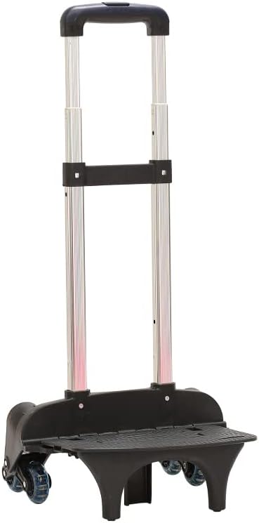 Backpack Trolley Foldable Trolley Cart 6 Wheels Rolling-Luggage Carts Aluminium Alloy Luggage Hand Cart for Bags
