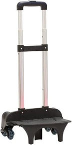 Backpack Trolley Foldable Trolley Cart 6 Wheels Rolling-Luggage Carts Aluminium Alloy Luggage Hand Cart for Bags