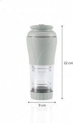 Pressca - Portable Coffee & Tea Maker - Thermal Coffee & Tea Infuser, French Press, Single Serve Coffee Maker, BPA Free - Home & Kitchen Accessories & Utensils - 12 fl oz, Gray
