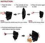 LANBRELLA Umbrella Windproof Compact Travel Umbrella Auto Open Close for Rain