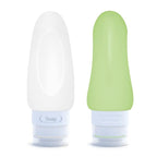 Dot&Dot Leak Proof Travel Bottles for Toiletries - 4 Pack Silicone Toiletry Containers - Shampoo and Conditioner Bottles TSA Quart Bag - 2 oz Size