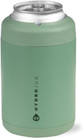 HydroJug Standard Can Cooler - 2-in-1 Insulated Can Cooler Cup - Stainless Steel Can Holder with Non-Slip Rubber Base - Screw-Top Lid - Dishwasher Safe - 12oz, Sage