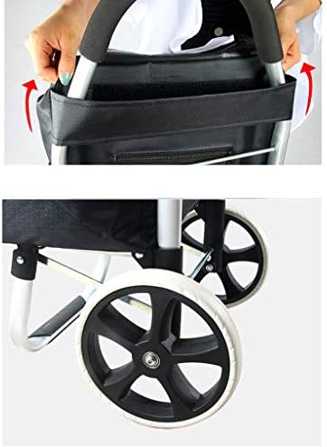 Folding Camping Wagon on Wheels Portable Shopping Trolley Cart Lightweight Hand Truck for Groceries Luggage & Camping Gear Easy to Store & Transport