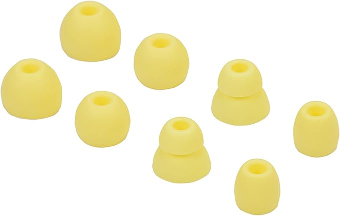 Replacement Eartips Silicone Earbuds Buds Set for Powerbeats Pro Beats Wireless Earphone Headphones,4 Pair (Yellow)