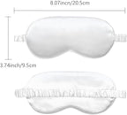 10 Pack Sleep Mask,Silk Eye Mask,for Night Sleeping,Office, Travel,Party Games,Suitablefor Men/Women (White)