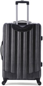 Rockland Santa Fe Hardside Spinner Wheel Luggage Set, Carbon, 3-Piece Set (20/24/28)