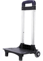 Student's Luggage Travel Hand Cart Aluminium Alloy Backpack Trolley 2 Foldable for School Bags Foldable Backpa