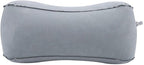 Footrest with Air Pump - Soft Flocking Adjustable Height Leg Support Cushion for Travel, Office & Home Use,37x30x16cm/14.57x11.81x6.30in(Grey)