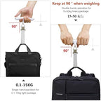 ROTOPATA Digital Luggage Travel Scale with Overweight Warning Function, Portable Handheld Electronic Weighing Scale with Hook, 50kg and Backlit LCD Display Screen Design for Suitcase Baggage