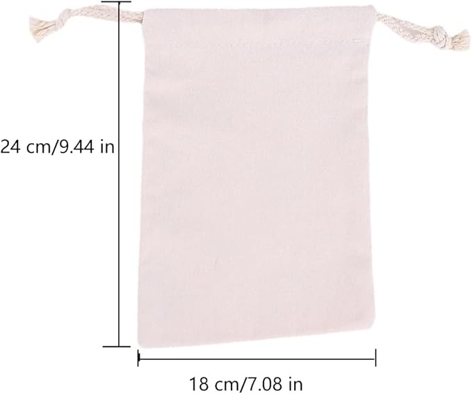 Breathable Dust-proof Drawstring Storage Pouch String Bag for Handbags Purses Shoes Eco Bag (5 PCS, 7 * 9.44 in)