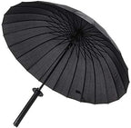 Samurai Umbrella Creative Semi-Automatic Katana,Gifts For Cosplay Decoration. Windproof Outdoor Umbrella.Sun Protection Umbrella Black.