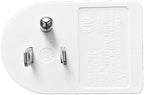Oviitech 2 Pack Grounded Outlet Wall Tap Adapter with On/Off Power Switch，Single Outlet with Switch in White