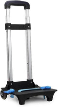 Folding Backpack Trolley Cart on Wheels, Lightweight Aluminium Alloy Hand Truck for Easy Transport of School Bags, Compact Design