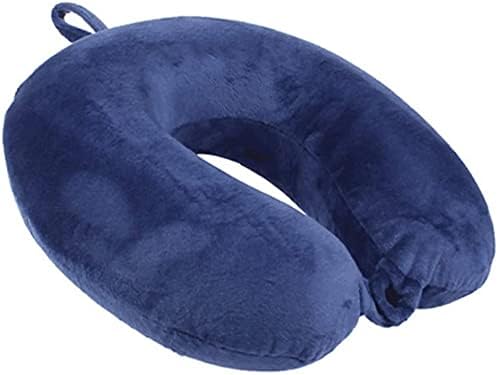 GDEOUP Travel Pillow - Memory Foam Neck Pillow Support Pillow,Luxury Compact & Lightweight Quick Pack for Camping,Sleeping Rest Cushion (Navy Blue)