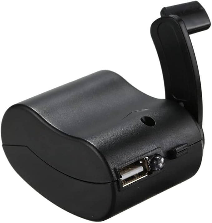 Hand Cranked Charger, USB Hand Crank Phone Charger Hand Power USB Charger for Outdoor Hiking Camping
