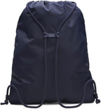 Under Armour Unisex Hustle Sackpack, (410) Midnight Navy/Midnight Navy/Metallic Silver, One Size Fits Most