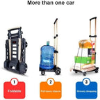 Foldable Heavy Duty Hand Truck & Luggage Cart Versatile Trolley for Shopping Travel Camping s & Garden Use Backpack Design for Easy Mobility
