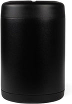 HydroJug Standard Can Cooler - 2-in-1 Insulated Can Cooler Cup - Stainless Steel Can Holder with Non-Slip Rubber Base - Screw-Top Lid - Dishwasher Safe - 12oz, Black