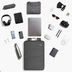 ZINZ Slim & Expandable Laptop Backpack Water Resistant Backpack Travel Backpack Compatible with MacBook Air/Pro/Neo 13-14 inch, XPS 13/14, Surface 13.5" and Most 13-14 Notebooks，G01BK01