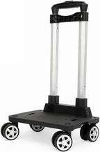 Backpack Trolley - 4 Wheels Folding Compact Lightweight Luggage Cart, Travel Trolley for Bags/Lunch Backpack/Golf Bag (4 Wheels)