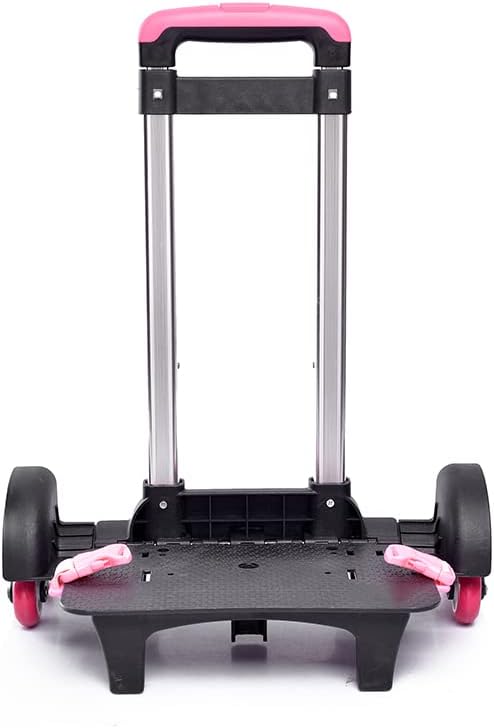 Backpack Trolley Foldable Trolley Cart 6 Wheels Rolling-Luggage Carts Aluminium Alloy Luggage Hand Cart for Bags