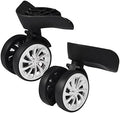 Dilwe Replacement Luggage Wheels, 2 Pcs Suitcase Wheels Swivel Luggage Mute Wheel with Screw for Repair Replacement