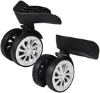 Dilwe Replacement Luggage Wheels, 2 Pcs Suitcase Wheels Swivel Luggage Mute Wheel with Screw for Repair Replacement