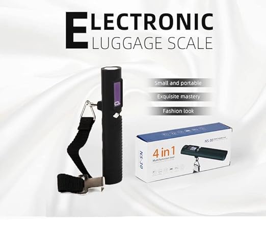 Electrons Rechargeable Digital Luggage Scale - 2600mAh Portable Charger & LED Flashlight
