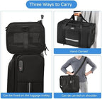 Wakytu Dog Carriers for Small Dogs, Cat Carrier Travel, Expandable, Collapsible, 900D High Density Oxford Cloth, Wear-Resisting, Anti Tearing, Reflective Tape,Safety Lock Zipper