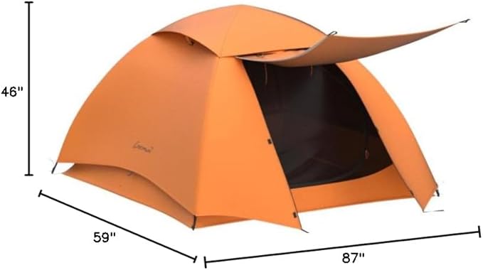 Clostnature Lightweight Backpacking Tent - 1/1.5/2/3/4/6 Person Ultralight Waterproof Camping Tent, 3 Season Large Size Easy Setup Tent for Family, Outdoor, Hiking and Mountaineering
