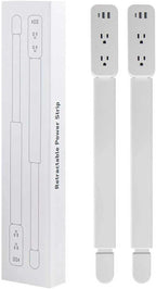 Outlet Extender Stick - Features USB-A, USB-C and 2 AC Outlets, Extends 22"-34", Rotates 180° Access Hard-to-Reach Outlets, Wall Plug Power Socket Expander Nightstands, Sofa, Desks and More