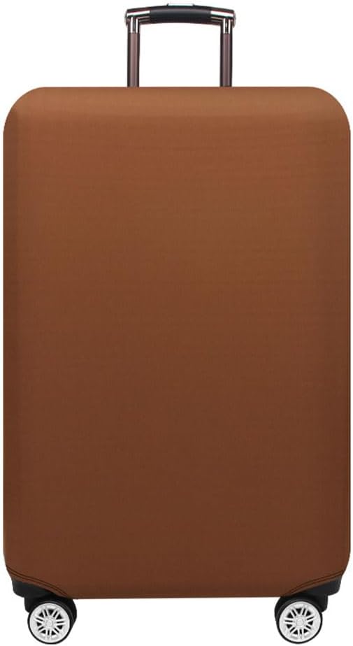 Morbuy Luggage Cover for Suitcase, Modern Solid Color Business Suitcase Cover Protector Fit 18-32 Inch Luggage, Baggage Covers with Zipper for Travel (XL(29-32inch suitcase),Brown)