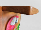 Tapanti store.Chorreador,Costa Rican handcrafted foldable wooden pour-over coffee maker.Includes a reusable cloth filter.Hand painted Macaw wooden design.Light Cedar.Perfect for travel (Red)