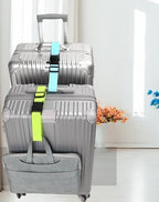 4Pack Luggage Straps for Suitcases, Travel Connector for Carry On Bag, Add Bag to Connect Two Suitcases, Adjustable Belt Attachment Accessories for Connect Your 3 Luggages, Yellow