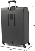 Travelpro Maxlite 5 Softside Expandable Luggage with 4 Spinner Wheels, Lightweight Suitcase, Men and Women, Shadow Grey, Checked-Large 29-Inch