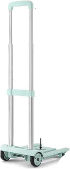 Portable Lightweight Hand Truck for Luggage Adjustable Utility Cart 4Wheel Stair Climber Foldable Shopping Trolley for Outdoor Use Express Cart for Suitcases and Storage