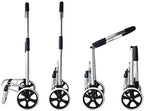 Folding Camping Wagon on Wheels Portable Shopping Trolley Cart Lightweight Hand Truck for Groceries Luggage & Camping Gear Easy to Store & Transport
