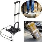 Heavy Duty Foldable Hand Truck with Wheels - Portable Luggage Cart for Camping, Festivals, Gardening, Shopping, Home Use, Easy Maneuverability, Durable Design