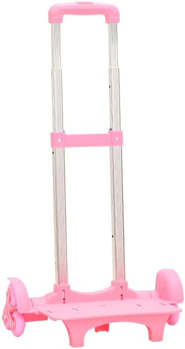 Backpack Trolley Foldable Trolley Cart 6 Wheels Rolling-Luggage Carts Aluminium Alloy Luggage Hand Cart for Bags
