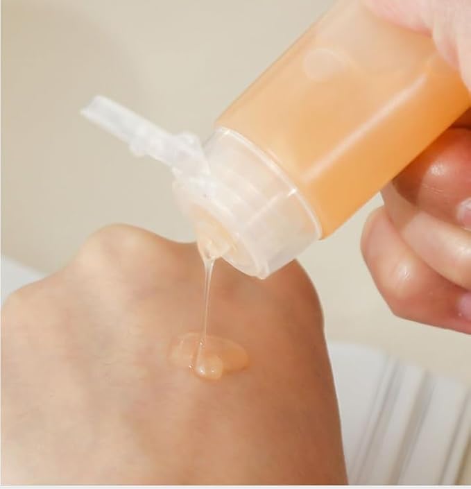 5Pcs Travel Size Plastic Squeeze Bottles for Liquids, 1 oz Empty Squeeze Bottles With Flip Cap Leak Proof BPA Free Refillable Tubes, Mini Toothpaste Containers with Pump Dispensers